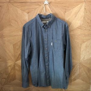 Blue & White Striped Ben Sherman Button Up Shirt